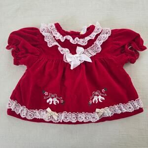 Vintage Silver Bells Frilly Top 6-9 months
